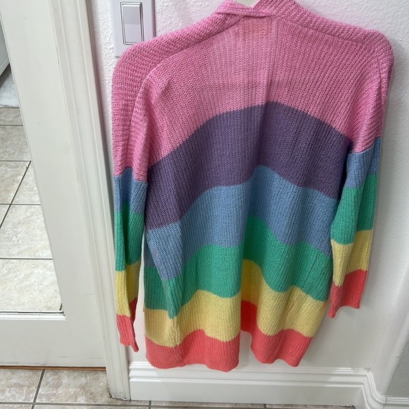NEW Rainbow Pastel Cardigan - Picture 6 of 8
